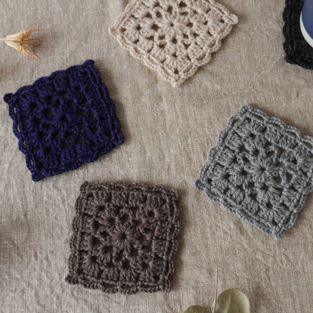 Knitworm Melange M メランジ 並太 コースター