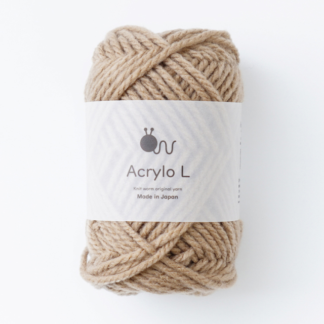 KUZU-82 葛糸*473g　くず糸　撚り糸　手編み・手織り用糸　くずのつる Knitworm Acrylo L アクリロL 極太 50g(約55m) 日本製 手編み糸と生地