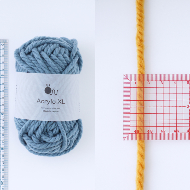 Knitworm Acrylo XL アクリロXL 超極太 50g(約27m) 手編み糸と生地