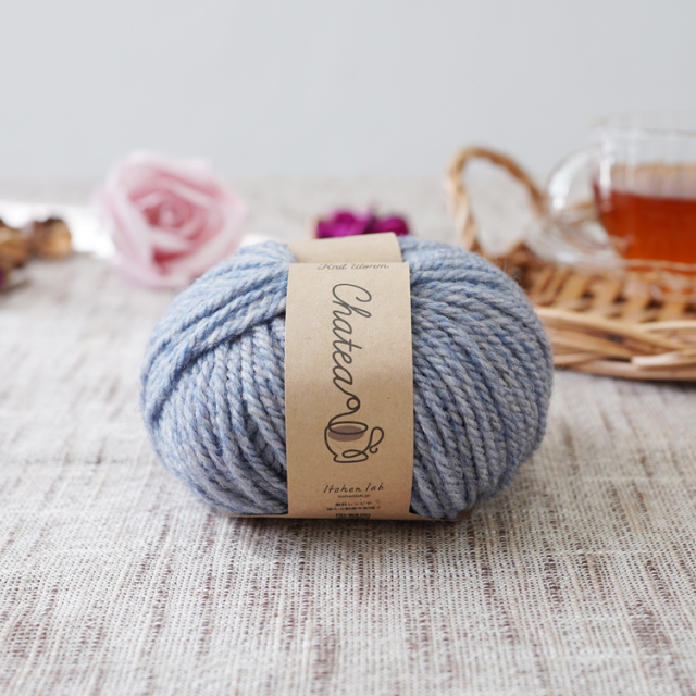 Knitworm Chatea Uva メランジ並太 1玉