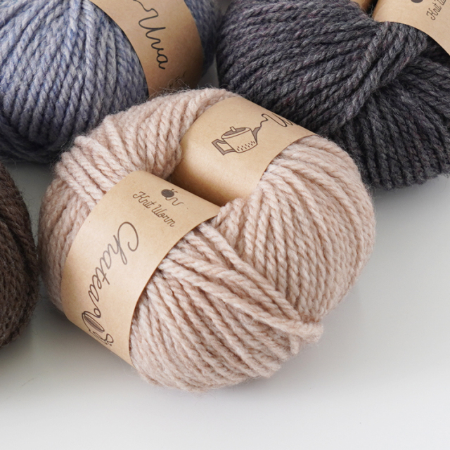 Knitworm Chatea Uva メランジ並太 1玉