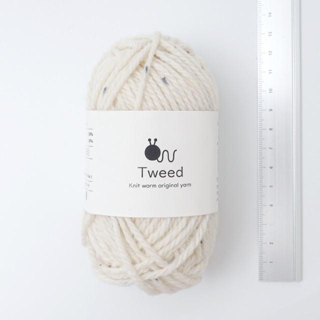 Knitworm Tweed ツイード 極太 30g(50m) 手編み糸と生地 イトヘンラボ