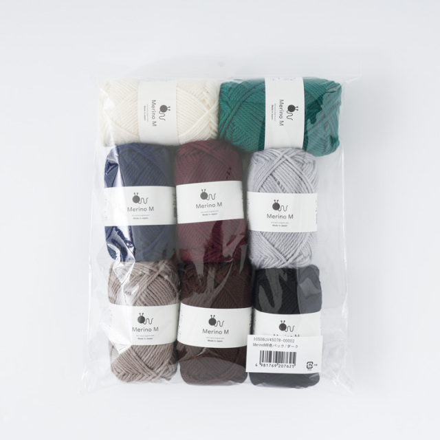 Knitworm MerinoM メリノ並太 並太 40g(約80m) 8色パック