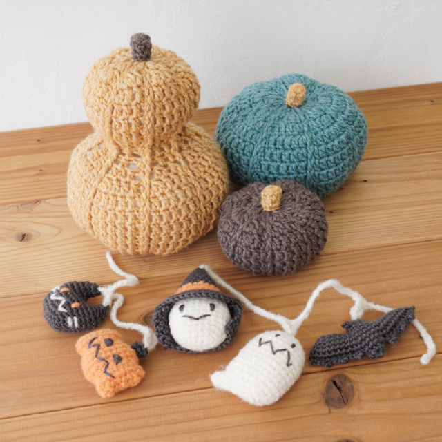 編み物キット　【季節の糸セット】ハロウィン　かぼちゃ