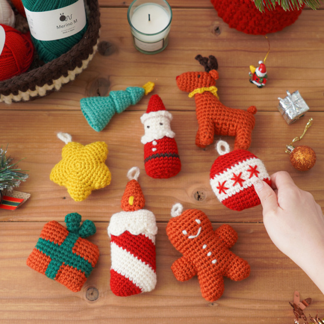 ＼送料無料／ 編み物キット 【季節の糸セット】クリスマス