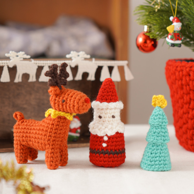 ＼送料無料／ 編み物キット 【季節の糸セット】クリスマス