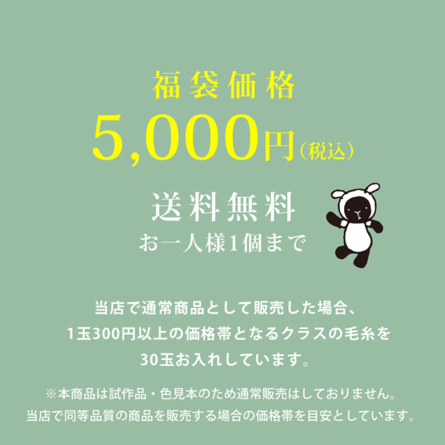 【福箱】ハッピーボックス 毛糸福箱 30玉 数量限定！※おひとり様1個