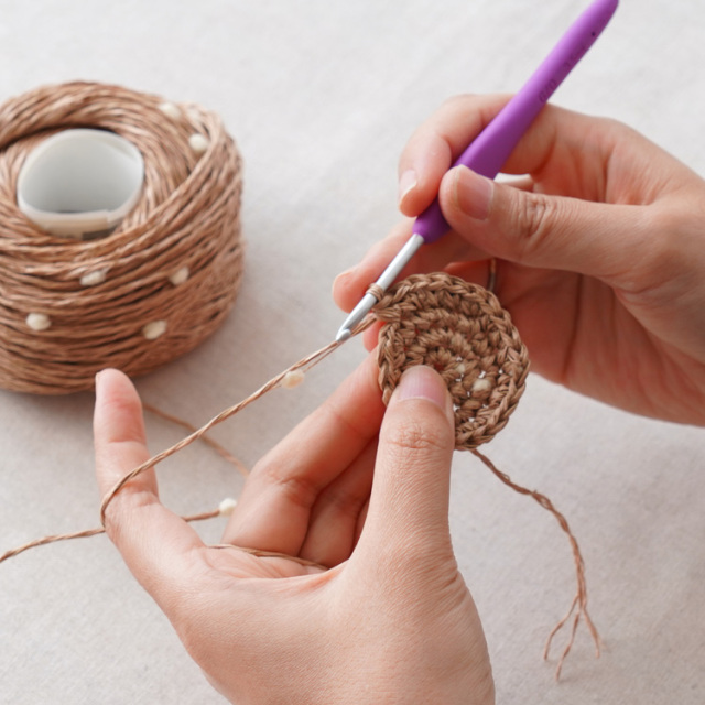 【レスキュー糸セット】 Knitworm Pom Pom Paper yarn ポンポンペーパーヤーン 並太 30g(約51m)