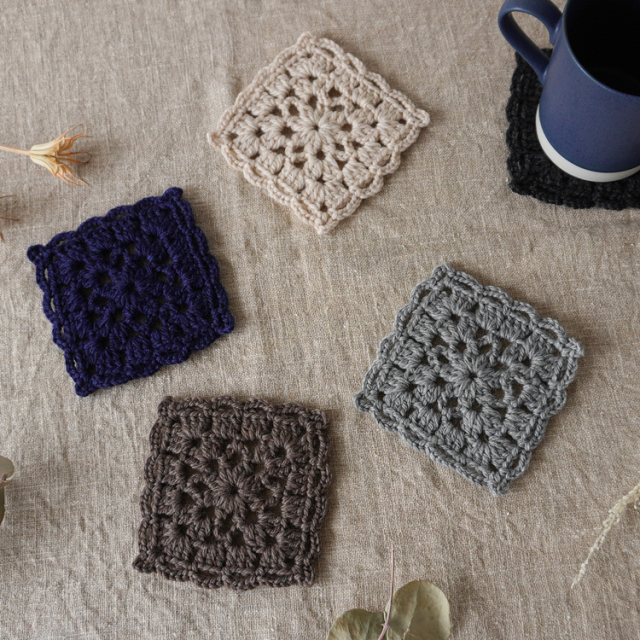#2-1 モチーフ編みのコースターキット