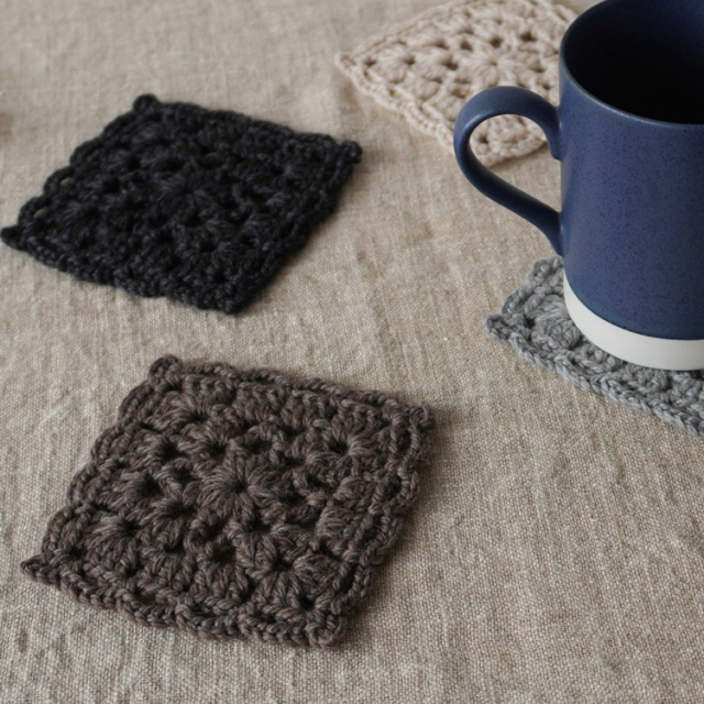 #2-1 モチーフ編みのコースターキット