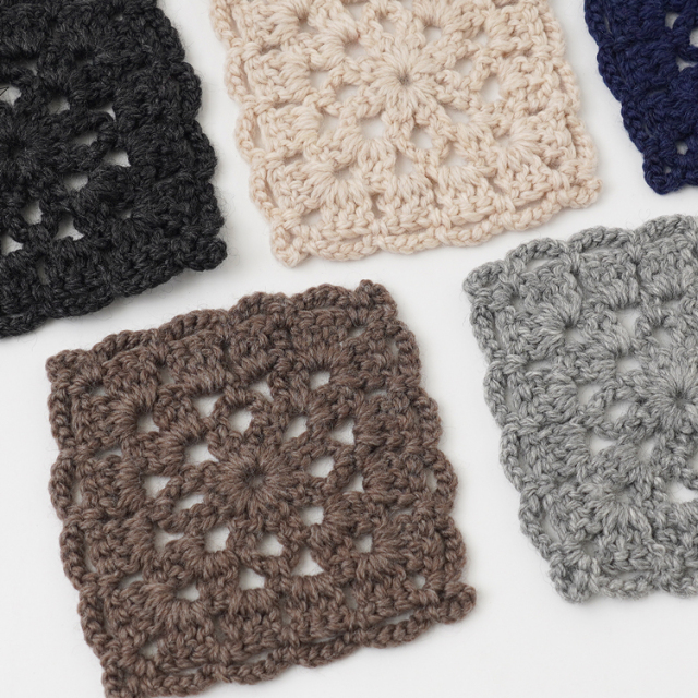 #2-1 モチーフ編みのコースターキット