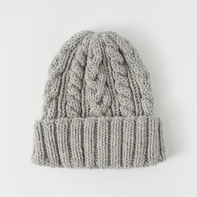 編み物キット #2-4 アラン模様の帽子キット