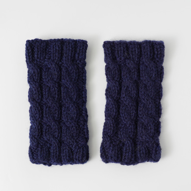 #2-7 ケーブル模様のハンドウォーマーキット