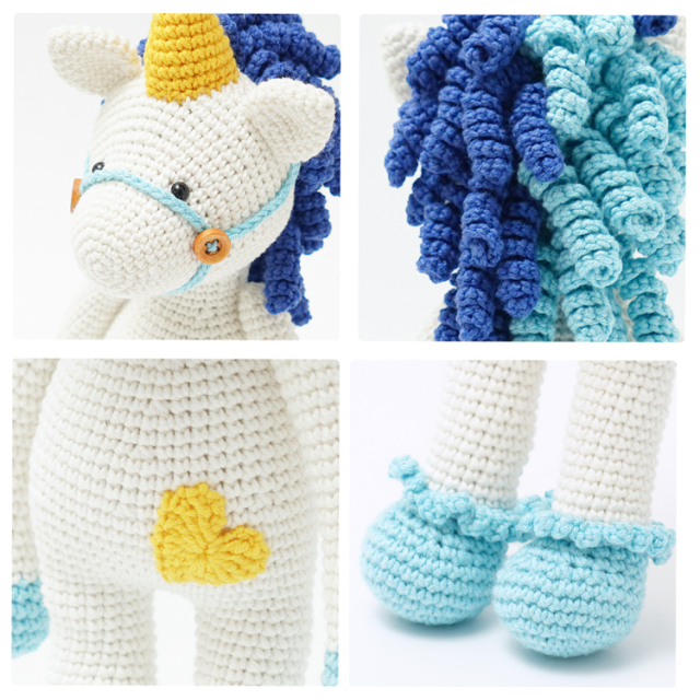 etrofil AMIGURUMI KIT ユニコーン 手編み糸と生地 イトヘンラボ