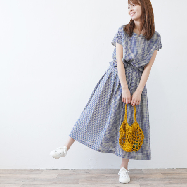 knitworm 編み物キット #6-9 ネット編みのバッグ
