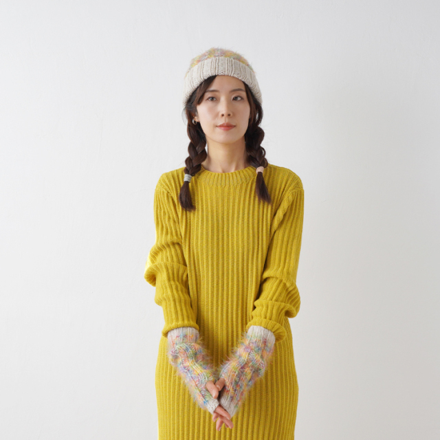 ふわふわの帽子