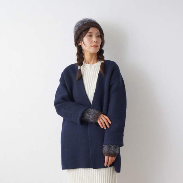 ふわふわの帽子