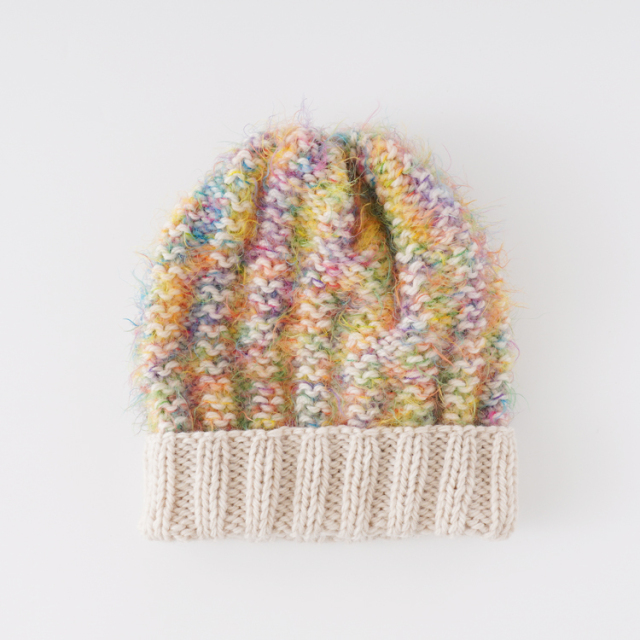 ふわふわの帽子