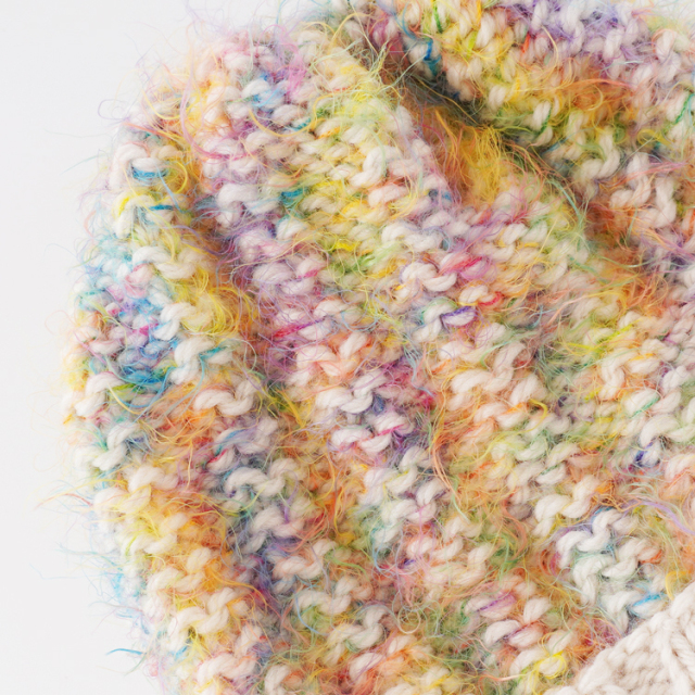 ふわふわの帽子