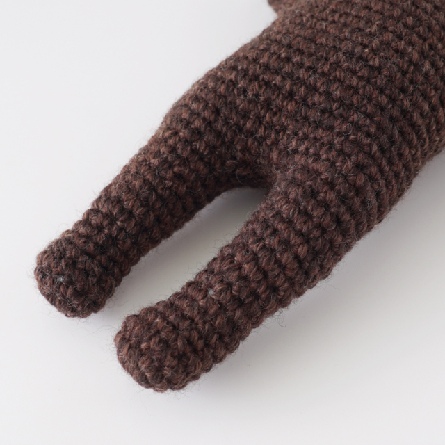 編み物キット #8-5 まっすぐ立ちのクマさん 手編み糸と生地 イトヘンラボ