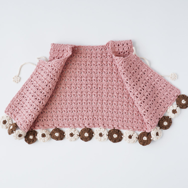 編み物キット #11-6 柄モチーフのベビーベスト