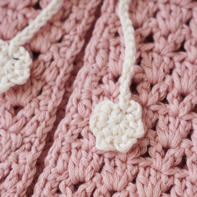 編み物キット #11-6 柄モチーフのベビーベスト