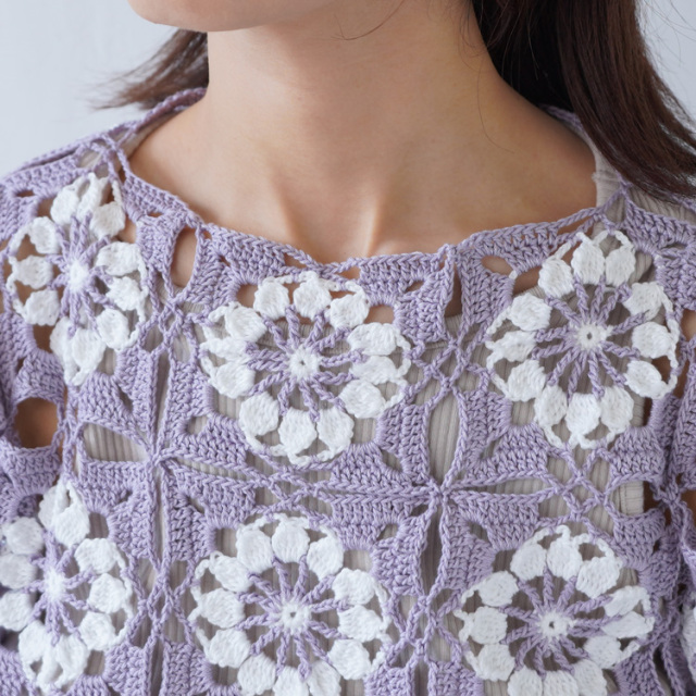 売り切れ かぎ針編み モチーフつなぎ キット 売り切れ かぎ針編み