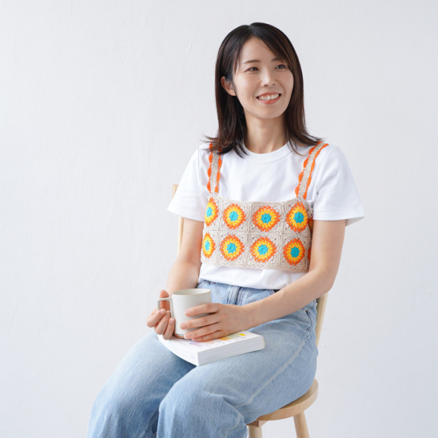 編み物キット #12-8 モチーフつなぎのビスチェ