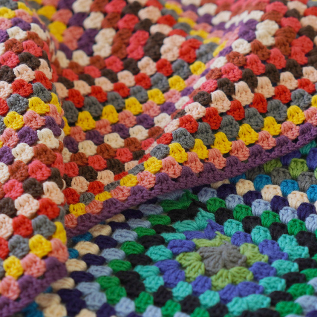 knitworm 編み物キット #10-9 グラニーモチーフブランケット