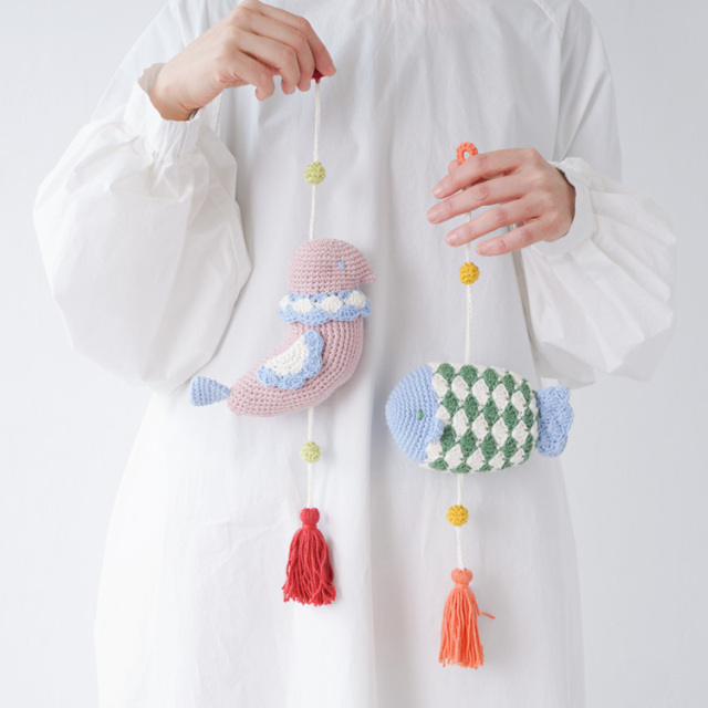 オーダーページ】 コロンシリーズ 編みぐるみ 選べる 小鳥 ハンギング