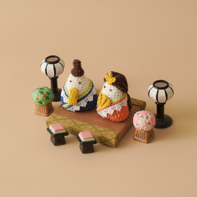 【期間限定】編み物キット T25-1おひなさまのあみぐるみ