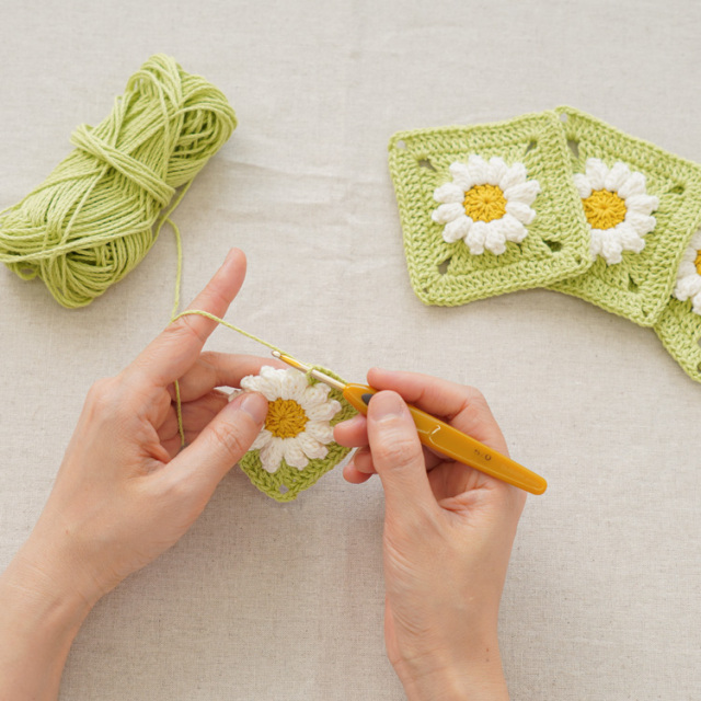 編み物キット 編みチャレ便 モチーフコレクション 2025 July