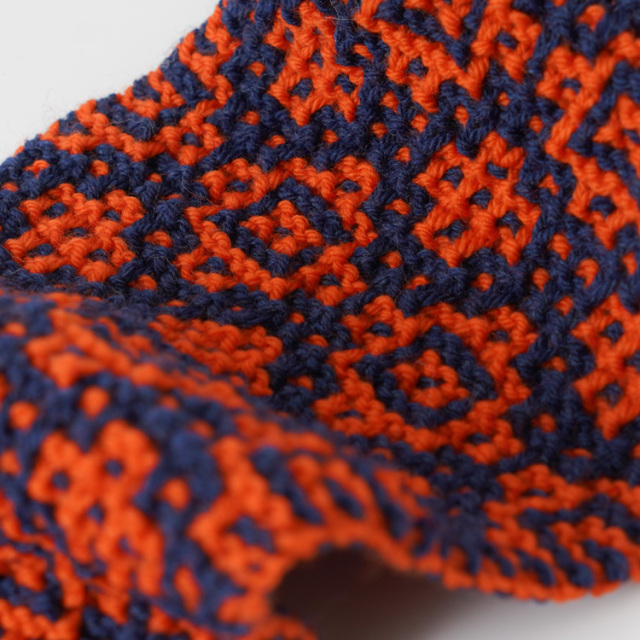 #21-8 すべり目模様のミニマフラー 10910uv55219