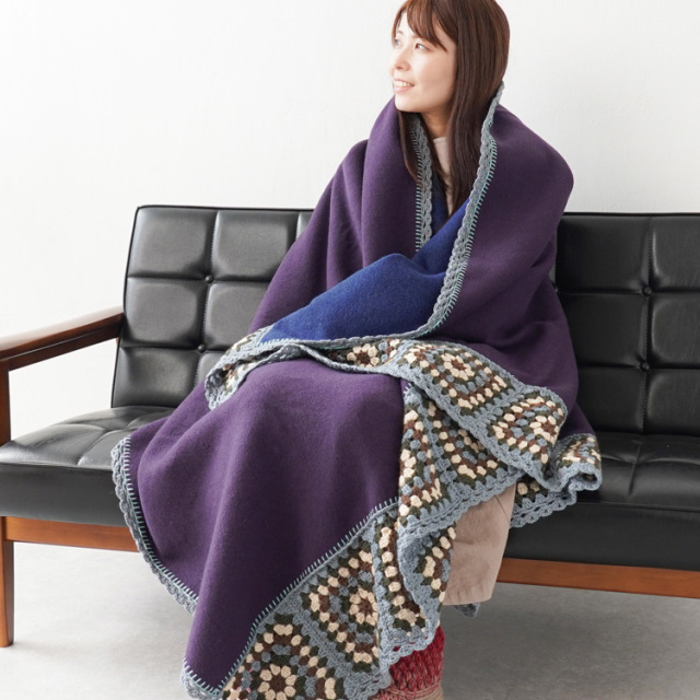 #21-15 尾州のウールブランケット(大判) 10910uv55222