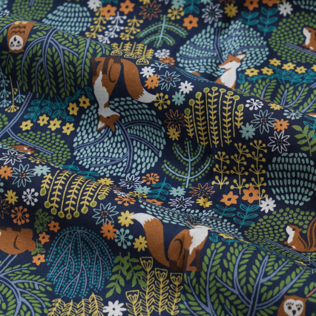 生地 HIRVI シーチング かくれんぼ