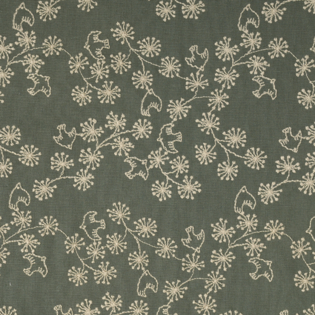 HIRVI 刺繍生地 小鳥のポルカ