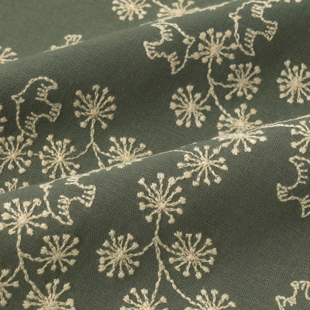 HIRVI 刺繍生地 小鳥のポルカ