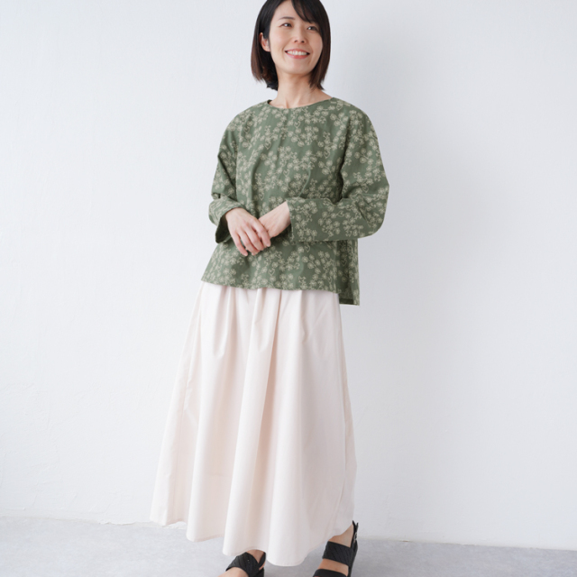 HIRVI 刺繍生地 小鳥のポルカ