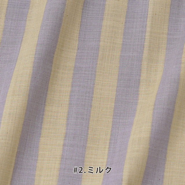 カット済みクロス <83194>リネンライクスラヴ[ストライプ] 約104×100cm（1mカット）