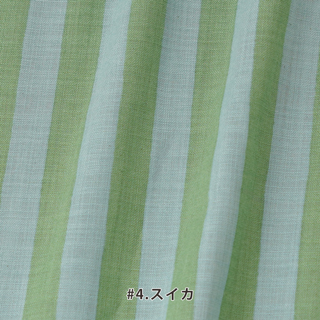 カット済みクロス <83194>リネンライクスラヴ[ストライプ] 約104×100cm（1mカット）