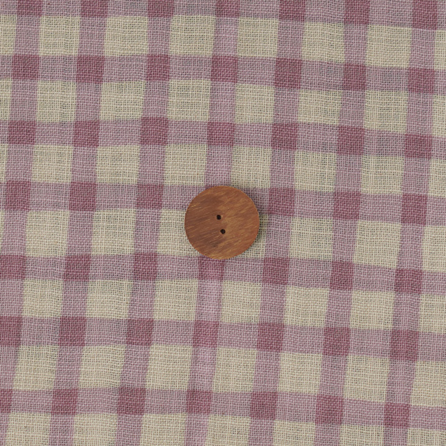 カット済みクロス <83194>リネンライクスラヴ[チェック] 約104×100cm（1mカット）