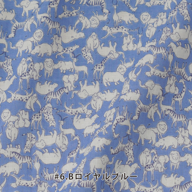 カット済みクロス <850540> Wガーゼマアニマル 約108×100cm（1mカット）