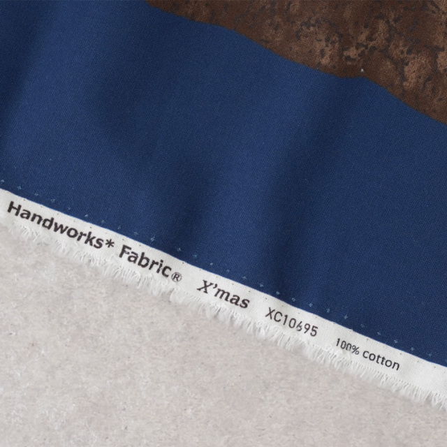 シーチング生地 【Xmas Collection / ツリーとサンタパネル】クリスマスタペストリー