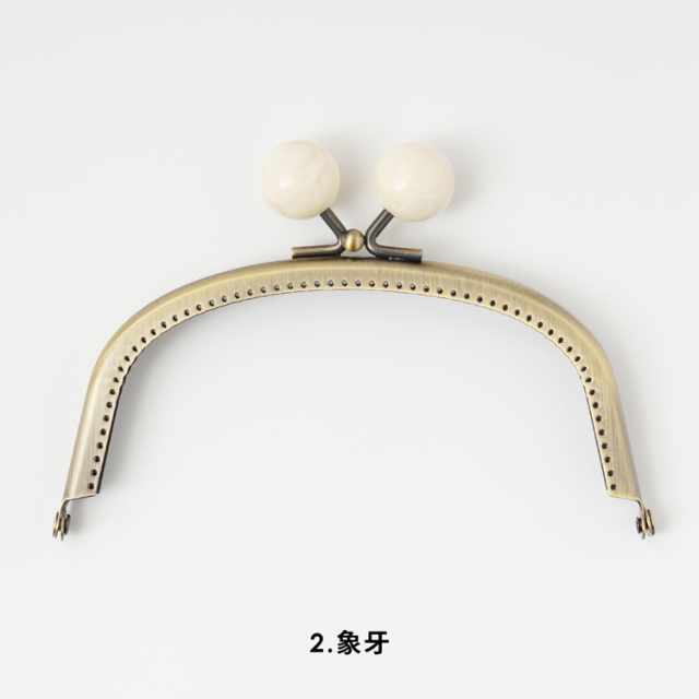 大玉のくしビーズ口金  12?p（4寸）