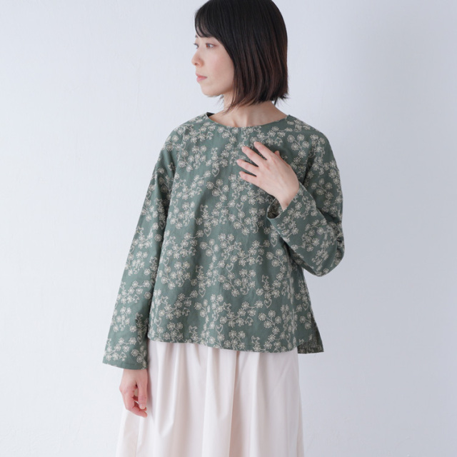 【型紙】SEWING PATTERNS A後ろボタンのベーシックプルオーバー