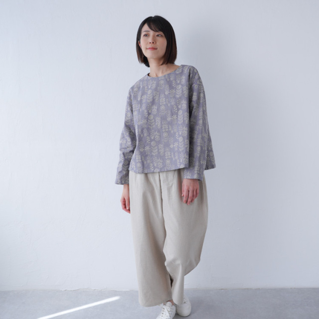 【型紙】SEWING PATTERNS A後ろボタンのベーシックプルオーバー