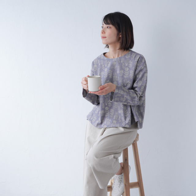【型紙】SEWING PATTERNS A後ろボタンのベーシックプルオーバー