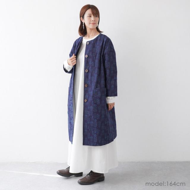 【型紙】SEWING PATTERNS C：さっと羽織れてさまになるアトリエコート フリーサイズ 実物大型紙（縫い代付き）