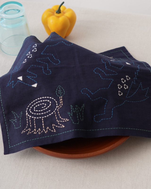 Tale & Tapestry 赤ずきん 図案に沿って刺すだけ！かんたんキット 刺し子のふきん