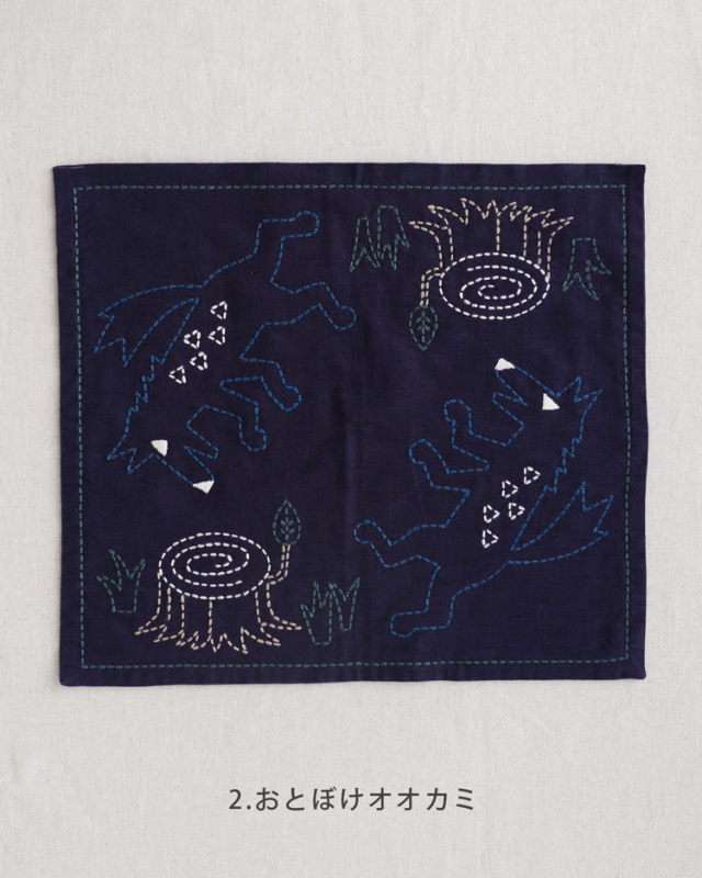 Tale & Tapestry 赤ずきん 図案に沿って刺すだけ！かんたんキット 刺し子のふきん